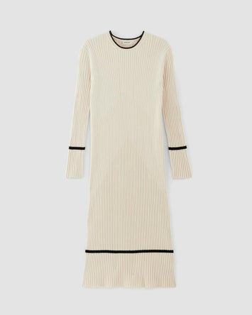 The Cotton Wide Rib Midi Dress | Canvas