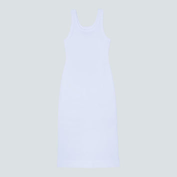 The ’90s Rib Dress | White