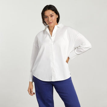 The Oversized Poplin Shirt | White