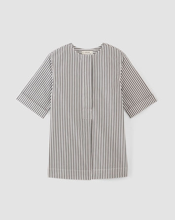 The Supima® Cotton Tunic | Optic White / Black