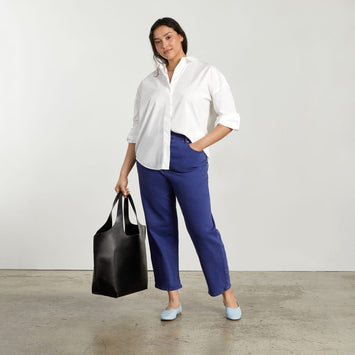 The Oversized Poplin Shirt | White