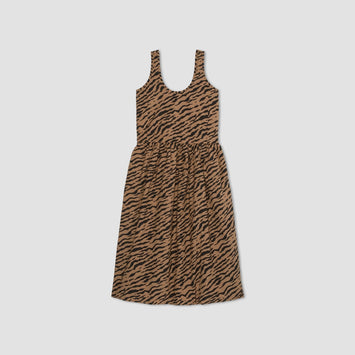 The Poplin Summer Dress | Tiger Stripe Toasted Coconut