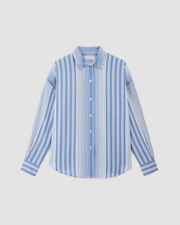 The Oversized Shirt in Butterlite | Granada Sky Blue / Bone