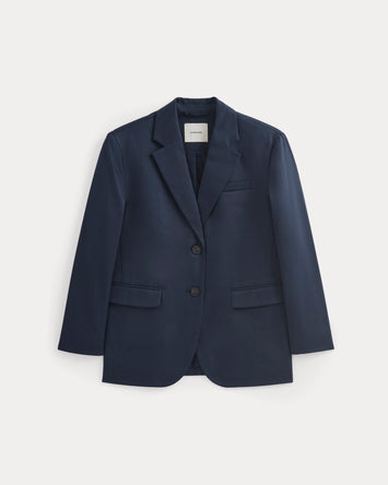 Tailored Drape Blazer | Navy