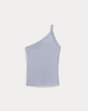 RetroSoft Cotton One-Shoulder Tank | Aleutian