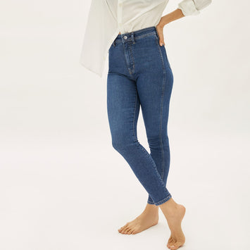 The Way-High® Clean Front Skinny Jean  | Vintage Blue | 26.5
