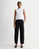 The Luxe Rib Funnel-Neck Tank | White