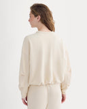 Lightweight Terry Bubble Sweatshirt | Parchment