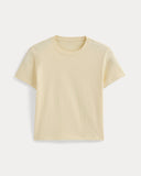 The Box-Cut Tee in Essential Cotton | Double Cream | No Pocket