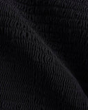 The Gauze Smocked Top | Black