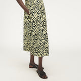 The Poplin Summer Dress | Pale Yellow Tiger Stripe
