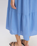 The Gauze Tiered Dress | Blue Opal