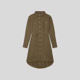 The City Stripe Draped Shirt Dress | Beech