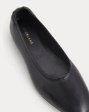 Made in Italy Flat | Black Leather