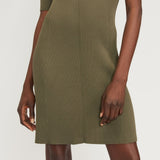 The Ribbed Short-Sleeve Polo Dress | Kalamata