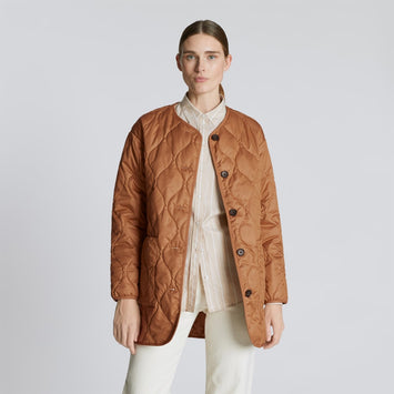 The Quilted Liner | Tawny Brown