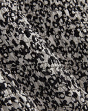 The Smocked Column Dress | Bone / Black Floral