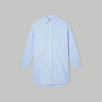 The Way Long Oxford Shirt | Light Blue