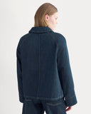 Cropped Denim Jacket | Garment-Dyed Indigo