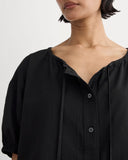 The Gauze Button-Up | Black