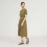 The Organic Cotton Waisted Dress | Kalamata