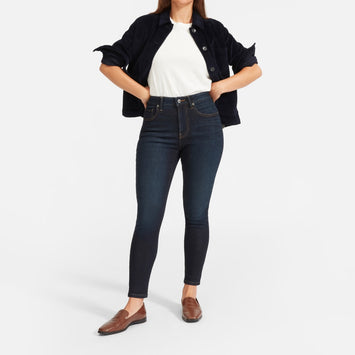 The Curvy Authentic Stretch High-Rise Skinny Jean | Dark Blue Wash | 26.5