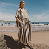 The Poplin Summer Dress | Bone / Black