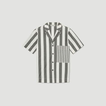 The Poplin Shirt | Bone / Black