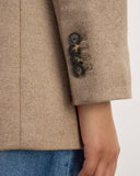 The Oversized Blazer in Wool | Beige Twill