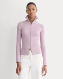 Full-Zip Ribbed Jacket in Everyday Cotton | Burnished Lilac