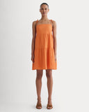 The Gauze Mini Tiered Dress | Soft Orange