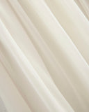 Twisted Pleated Mini Dress in Silk Georgette | Bone