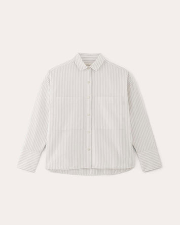 The Boxy Oxford | White / Black