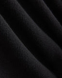 Knit Quarter-Zip Polo Dress | Black