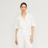 The Linen Workwear Shirt | White
