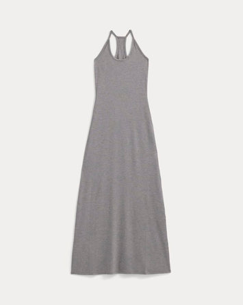 Racerback Maxi Knit Dress | Mid Heather Grey
