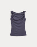 Cowl Neck Twist Tank in Butterluxe | Graystone