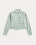 The Way-Short Shirt in Silky Cotton | Gray Mist