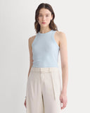 Racerback Tank in Pointelle | Skywriting