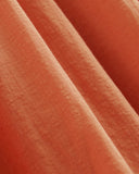 The Gauze Open-Back Dress | Soft Orange