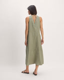 The Linen V-Neck Maxi Dress | Sage Green
