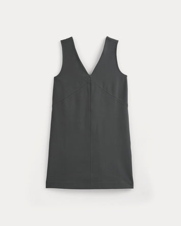 Ponte V-Neck Mini Dress | Graphite