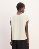 The Mini Jacquard Stripe Top | Bone