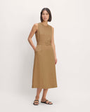 The Linen Belted Midi Dress | Tiger's Eye
