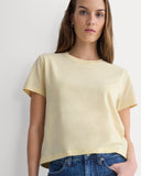 The Box-Cut Tee in Essential Cotton | Double Cream | No Pocket