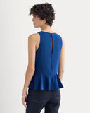 Sleeveless Peplum Top | Estate Blue