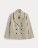 ReWool Short Peacoat | Heather Wheat