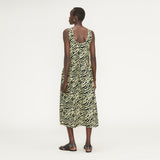 The Poplin Summer Dress | Pale Yellow Tiger Stripe