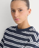 Weekend Tee Mini Dress | True Navy / Canvas Tan