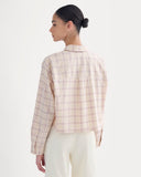 The Way-Short Shirt in Silky Cotton | Plaid